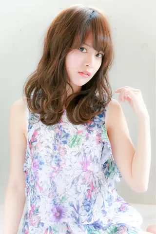 セミロング カラー パーマ ヘアアレンジ 代官山/恵比寿所属・髪質改善/縮毛矯正 専門　代官山/恵比寿のヘアスタイル