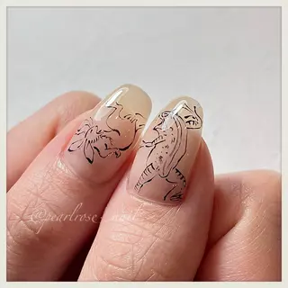 ネイル Beauty salon Ryu・ange所属・PEARL ROSE パールローズのネイルデザイン