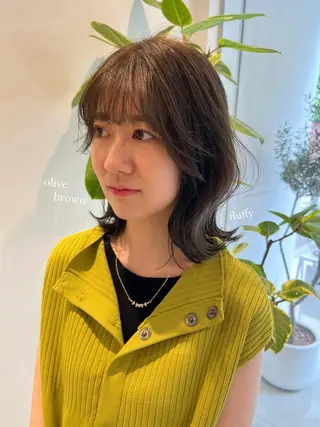 ミディアム パーマ/名古屋パーマ / コデラ ナナホのヘアスタイル