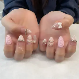 ネイル 💎🐰 saki. m 🐰💎のネイルデザイン