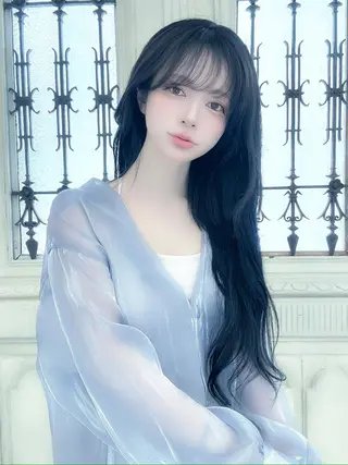 ロング カラー 田中 アキオのヘアスタイル