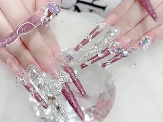 ネイル MoMoA Nail ネイル長さ出し専門店のネイルデザイン