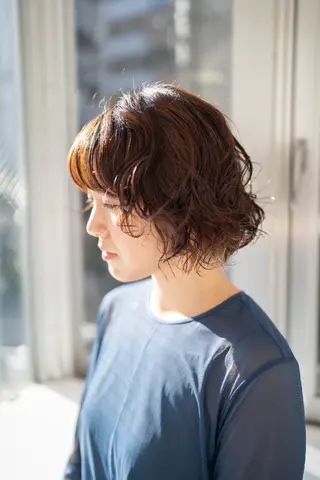 パーマ ショート Lazo所属・Lazo/ 原弥和子のヘアスタイル