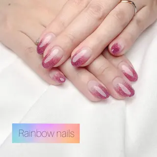 ネイル Rainbow nailsくろちゃんのネイルデザイン