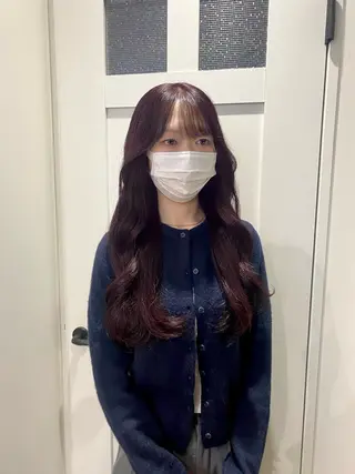 カラー AO所属・RISAKO 艶髪モテヘア🎀府中のヘアスタイル