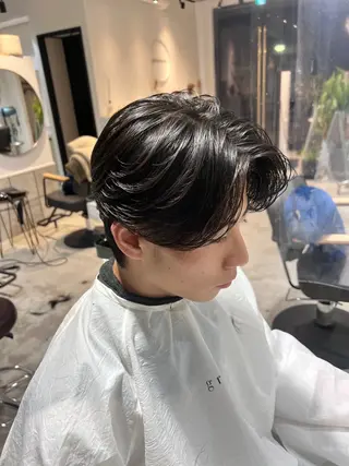 ミディアム パーマ メンズ メンズカットパーマ ✂️ JOYAのヘアスタイル