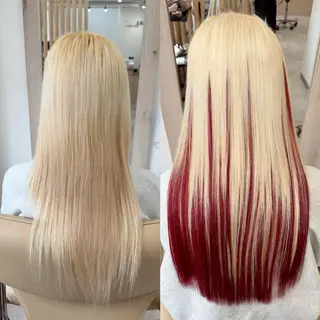 ロング OLD.L所属・エクステ＆カラー専門 羽エクステ　新大久保のヘアスタイル