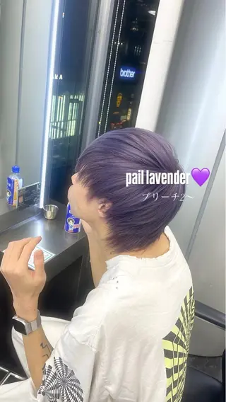 メンズ ミルクティー/透明感 カラー🎀YURIAのヘアスタイル