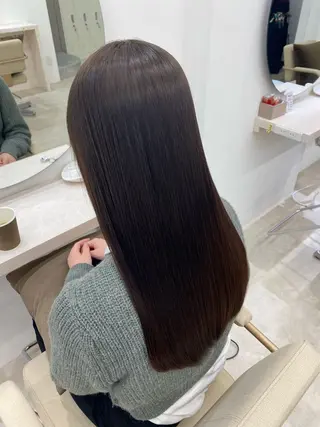ロング 艶髪/縮毛矯正/ Core mikuaのヘアスタイル