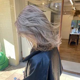 セミロング カラー げん/梅田美容室 中崎町美容室のヘアスタイル