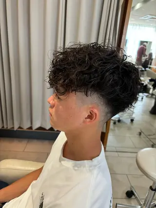 ショート パーマ メンズ AUBE HAIR camelia　枚方店所属・メンズパーマ/ メンズカット/渡邊亘のヘアスタイル