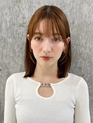 ショート 新宿/小顔レイヤー/ 顔まわり/西慶太朗のヘアスタイル