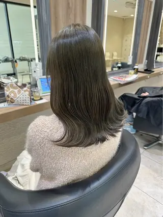 ミディアム カラー 赤み消しカラー🌱 YUZUKI🫧のヘアスタイル