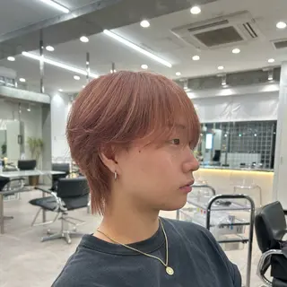 カラー メンズ ミルクティーベージュ /sara💛のヘアスタイル