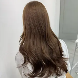 ロング カラー ヘアアレンジ ブリーチなしカラー /ベージュ/安形翔のヘアスタイル