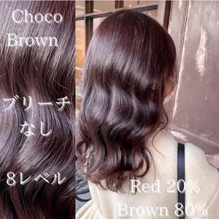 セミロング カラー 川越 輝梨奈のヘアスタイル