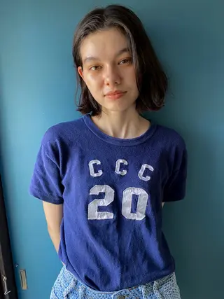 ショート カラー パーマ ✴︎UNU ✴︎モエカのヘアスタイル