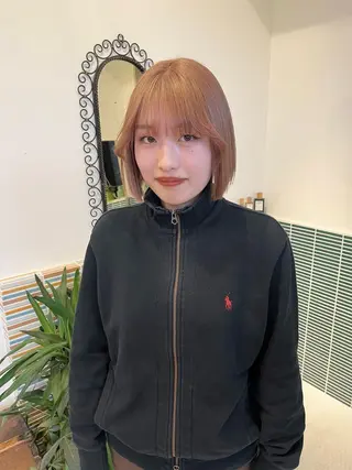 ミディアム カラー 🩷ハイトーン透明感 レイヤー🩷ユリカのヘアスタイル