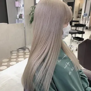 ロング カラー mimiiy梅田 中崎町ハイトーンのヘアスタイル