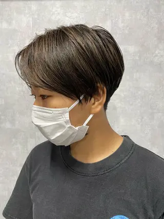 ショート C’LD hair  produce /シールドヘア所属・モテ髪/ボブ/ショー ト/アダチフウトのヘアスタイル