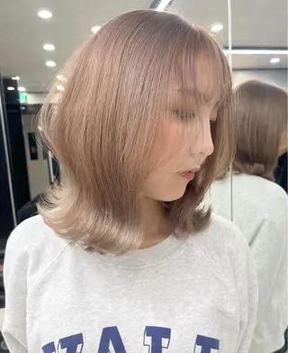 ミディアム カラー hair salon Ranun髪質改善のヘアスタイル