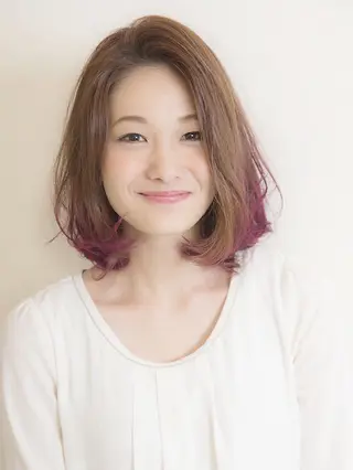 ミディアム カラー400種類以上 ♪宮崎 健AmanSのヘアスタイル