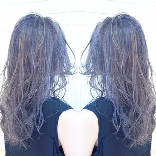 ロング カラー ヘアアレンジ 及川シゲル 髪質改善講師のヘアスタイル