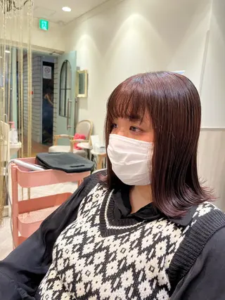 ミディアム カラー MYA 🤍kanaのヘアスタイル