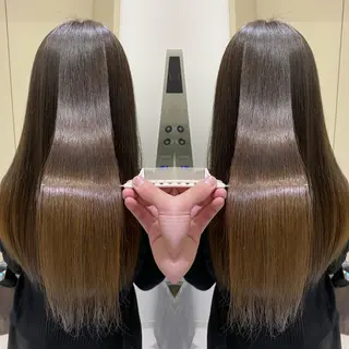 ロング カラー men'ssalon Zina天神所属・✨髪質改善/顔周りカ ット/縮毛矯正✨三隅のヘアスタイル