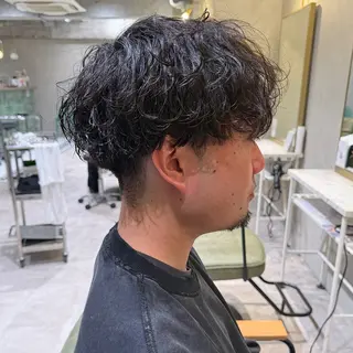 パーマ メンズ ハイトーン/パーマ/ メンズ / 櫻本🌐のヘアスタイル