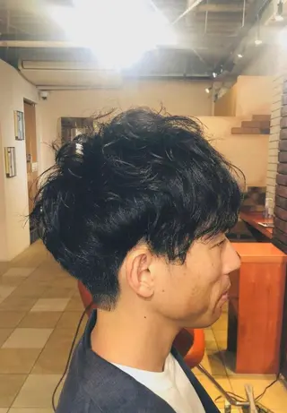 ミディアム パーマ flencia 丸 和博｜カットのヘアスタイル