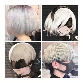 ショート カラー GARU-ガル-所属・TSUNO🦖 派手髪/オタク美容師のヘアスタイル