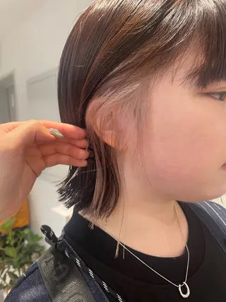 ショート カラー ヘアアレンジ 🎀ダブルカラーレイ ヤーyuuri🎀のヘアスタイル