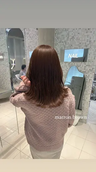 ミディアム カラー 透明感カラー🫧 nanohaのヘアスタイル