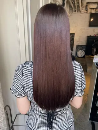 ロング カラー 🤎艶髪×透明感🤎 【𝙔𝙐𝙕𝙐】のヘアスタイル