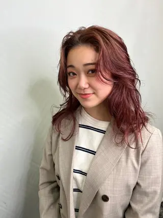 ロング カラー ヘアアレンジ ウスイマイコ カット/ケアカラーのヘアスタイル