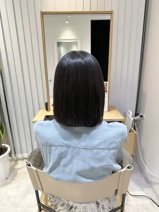 ミディアム 川崎 智優のヘアスタイル