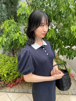 ミディアム 亀川蓮 Agu hairのヘアスタイル