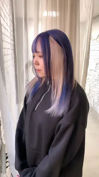 ロング L STUDIO心斎橋店所属・派手髪支持率No1 Eisukeのヘアスタイル