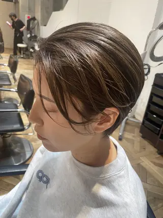 ショート カラー BEBE所属・ご新規様限定 透明感カラーKANAのヘアスタイル