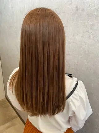 ロング カラー 角谷 靖子のヘアスタイル