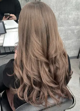 ロング カラー ダブルカラー 新宿のヘアスタイル