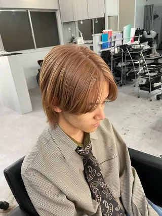 カラー メンズ Cielro【 シェイロ 】所属・Cielro/ダブル カラー/西田咲希のヘアスタイル