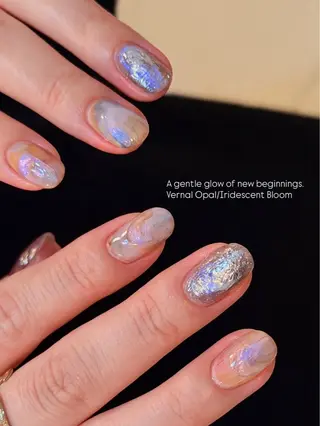 ネイル なんば堀江/育爪施術 ニュアンス✻Kaphのネイルデザイン