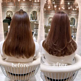 セミロング ハッシュカット/韓国 レイヤー/カハナのヘアスタイル