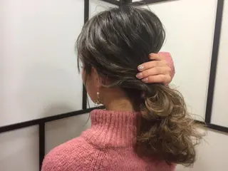 ミディアム カラー 🌈髪質改善カラーの 🌈坂本侑樹のヘアスタイル