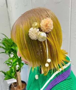 ミディアム ヘアアレンジ ブリーチ/パーマ特化 / Miyuki🎨のヘアスタイル