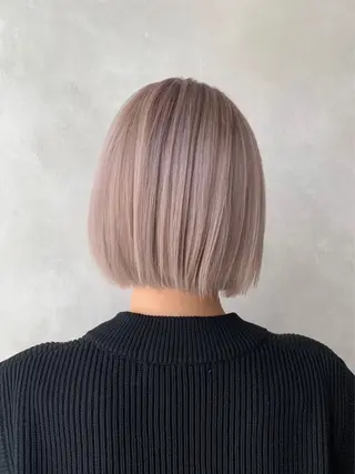 ミディアム カラー 渋谷/レイヤーボブ・ 韓国ボブ特化/楓のヘアスタイル