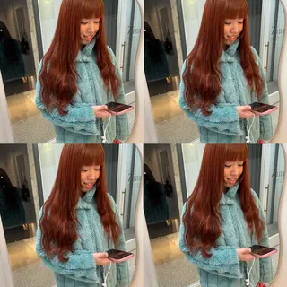 ロング カラー Zina‎ 🤍 AYAのヘアスタイル