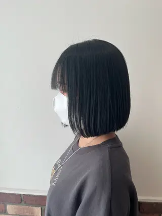 ミディアム ボブ🍊暖色カラー 浅草【Bob美容師】のヘアスタイル